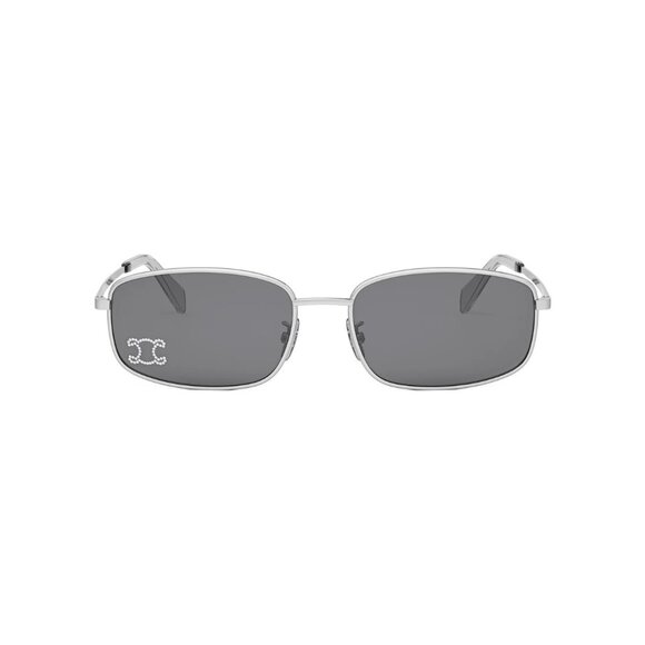 NEW CELINE SUNGLASSES, WOMEN SILVER SQUARE EYEWEAR CELINE CL40285U 16A - Picture 4 of 6